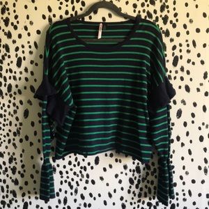 Stripe Cropped Sweater